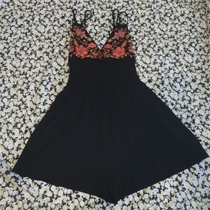 Forever 21 Embroidered Romper